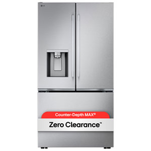 LG 36" 24 Cu. Ft.  Zero Clearance Counter Depth Max Energy Star French Door Refigerator - External Water Dispenser & Dual Ice Maker- SS