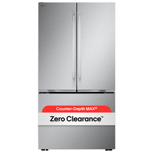 LG 36" 25 Cu. Ft. Zero Clearance Counter Depth Max Energy Star French Door Refigerator - Water Dispenser & Auto Ice Maker - SS