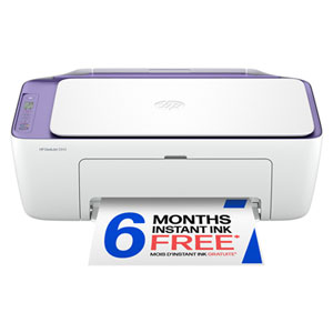 HP DeskJet 2942 Wireless All-In-One Inkjet Printer - Violet Tulip