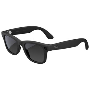 Ray-Ban | Meta Wayfarer (Gen 2) Glasses with AI, Photo, Video, Audio & Messaging - Matte Black/Polarized Graphite - Large
