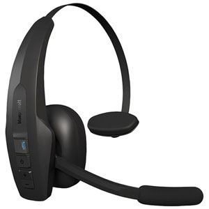 BlueParrott Pro B350 Wireless Bluetooth Mono Headset with 98% Noise-Cancelling Microphone