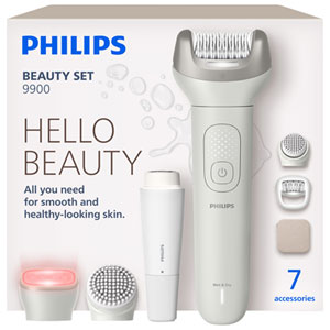 Philips Series 9900 Wet/Dry Epilator Beauty Set (BRE738/00)