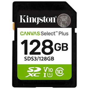 Kingston Canvas Select Plus 128GB 150MB/s SDXC UHS-I Memory Card
