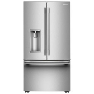 KitchenAid 36" 23.1 Cu. Ft. French Door Refrigerator with Water & Ice Dispenser (KRFC536SPS) - PrintShield Stainless