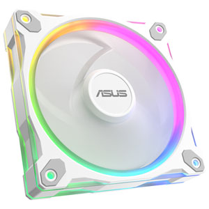 ASUS Prime MR120 ARGB 120mm Reverse CPU Cooling Fan - White