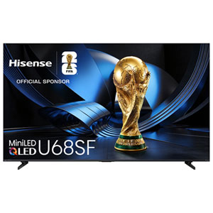 Hisense U68SF 65" 4K UHD Dolby Vision HDR Mini-LED QLED 144Hz Fire TV Smart TV (65U68SF) - 2026 - Great for Gaming & Streaming