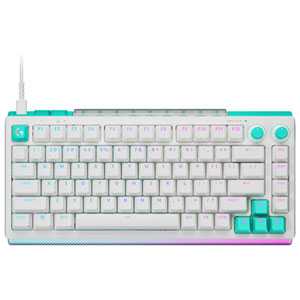 Logitech G G512 X 75 Backlit Linear Mechanical DUAL SWAP TMR Analog 75% Gaming Keyboard - White - English