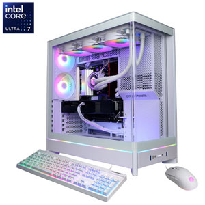 CyberPowerPC Gamer Supreme Gaming PC - White (Intel Core Ultra 7 270K Plus/16GB RAM/1TB SSD/GeForce RTX 5060 Ti) -En