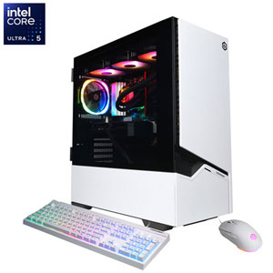 CyberPowerPC Gamer Xtreme Gaming PC -White (Intel Core Ultra 5 250KF Plus/16GB RAM/1TB SSD/GeForce RTX 5060 Ti) -En