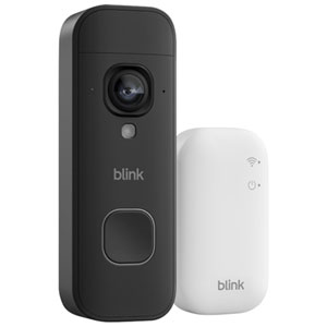 Blink 2K+ Wire-Free Wi-Fi Video Doorbell System - Black