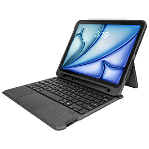 LOGiiX Folio Keyboard Case for iPad 11" (A16), iPad 10.9" (10th Gen), iPad Air 11", iPad Pro 11" - Black
