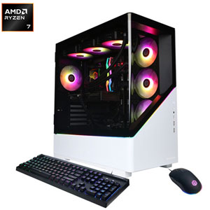 CyberPowerPC Gamer Supreme Gaming PC - White (AMD Ryzen 7 9800X3D/32GB RAM/2TB SSD/Radeon RX 9070 XT/Win11) - En