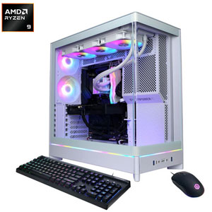 CyberPowerPC Gamer Supreme Gaming PC - White (AMD Ryzen 9 9900X/32GB RAM/2TB SSD/Radeon RX 9070 XT/Win11) - En
