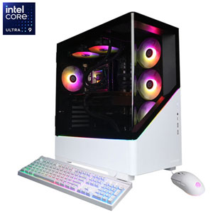 CyberPowerPC Gamer Supreme Gaming PC - White (Intel Core Ultra 9 285/32GB RAM/2TB SSD/GeForce RTX 5070/Win11) - En