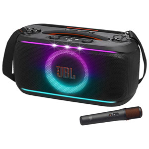 JBL PartyBox On-The-Go 2 Plus Splashproof Bluetooth Wireless Speaker - Black