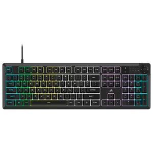Clavier de jeu à membrane rétroéclairé Corsair K55 Core - Anglais