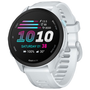 Garmin Forerunner 70 43mm GPS Running Smartwatch - Whitestone
