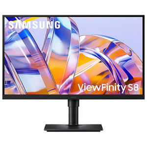 Samsung ViewFinity S8 27" 4K Ultra HD 60Hz 5ms GTG IPS LED Moniteur (LS27H802UANXGO) - noir