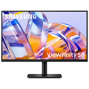 Samsung ViewFinity S8 32" 4K Ultra HD 60Hz 5ms GTG VA LED Moniteur (LS32H802UANXGO) - noir