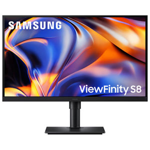 Samsung ViewFinity S8 27" 5K 60Hz 5ms GTG IPS LED Moniteur (LS27H804EFAXZA) - noir