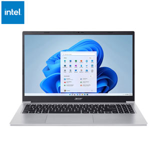 Acer Aspire Lite 15.6" Laptop - Intel N150 - 8GB DDR4 - 128GB eMMC - Windows 11 - Silver