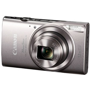 Canon PowerShot ELPH 360 HS A Wi-Fi 20.2 MP 12x Optical Zoom Digital Camera - Silver