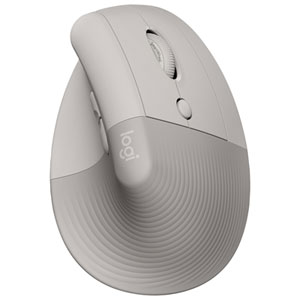 Logitech Lift Vertical Ergonomic Wireless Mouse - Sand