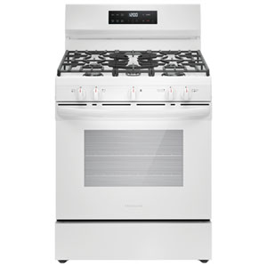 Frigidaire 30" 5.1 Cu. Ft. 5-Burner Free-Standing Gas Range (FCRG3062AW) - White