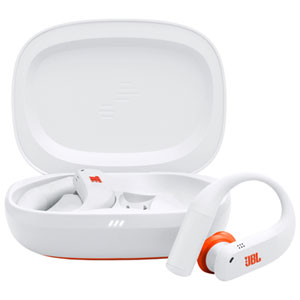 Écouteurs sans fil véritable JBL Endurance Peak 4 avec annulation de bruit - Blanc