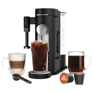 Ninja Single-Serve Pods & Grounds Specialty Coffee Maker - 3-Cup - Stainless Steel/Black