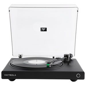 Victrola Wave Belt Drive Bluetooth Turntable with Auracast - Black