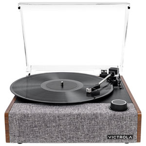 Victrola Eastwood II All-in-One Belt Drive Bluetooth Turntable - Walnut