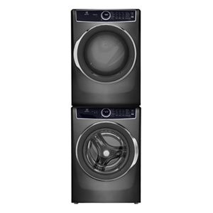 Electrolux 5.2 Cu Ft Front Load Steam Washer & 8 Cu Ft Electric Steam Dryer w/ Stacking Kit - Grey