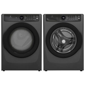 Electrolux 5.2 Cu. Ft. High Efficiency Steam Washer & 8.0 Cu. Ft. Gas Steam Dryer n - Titanium