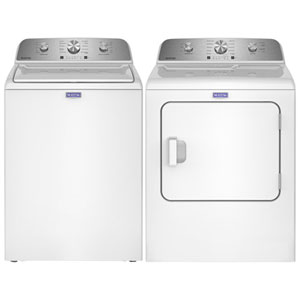 Maytag 4.8 Cu. Ft. High Efficiency Top Load Washer & 7.0 Cu. Ft. Electric Dryer - White