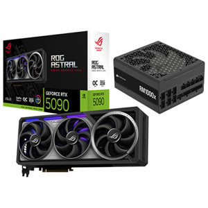 ASUS ROG Astral GeForce RTX 5090 OC Edition 32GB Video Card with 1000-Watt ATX Fully Modular Power Supply