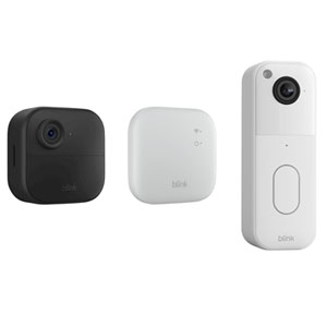 Blink Outdoor 4 Wire-Free 1080p Full HD Add-On IP Security Camera & Sync Module XR Range Extender/System Hub & Wi-Fi Video Doorbell