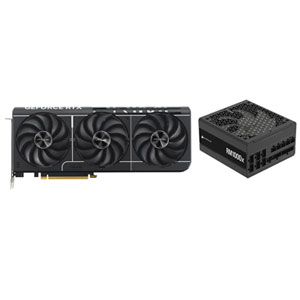 ASUS Prime NVIDIA GeForce RTX 5080 16GB Video Card & Corsair RMx 850-Watt ATX Fully Modular Power Supply