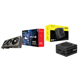 Sapphire Nitro+ AMD Radeon RX 9070 XT 16GB GDDR6 Video Card & Corsair RMe Series 850-Watt ATX Modular Power Supply