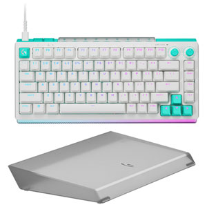 Logitech G G512 X 75 Backlit Mechanical DUAL SWAP TMR Analog 75% Gaming Keyboard w/Lightbar-Amplifying Palm Rest - En