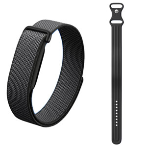 Google Fitbit Air Traqueur de fitness sans écran avec moniteur de fréquence cardiaque & Air Bande active (Grande) - Obsidienne