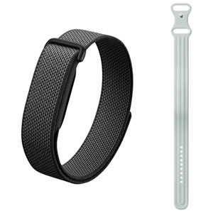 Google Fitbit Air Screenless Fitness Tracker with Heart Rate Monitor & Air Active Band - Obsidian/Fog