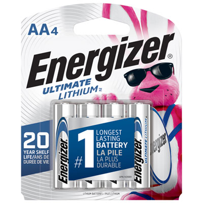 Image of Energizer AA 1.5V Lithium 4-Pack