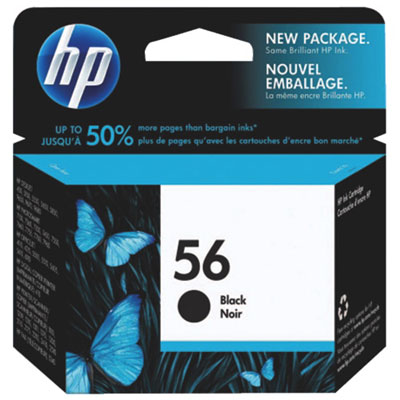 Image of HP 56 Black Ink (C6656AC140)