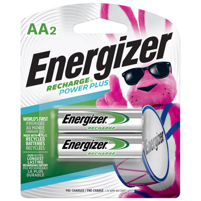 Image of Energizer AA Rechargable NiMH Batteries - 2 Pack