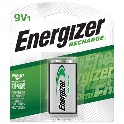 Image of Energizer NH22NBP NiMH   9V   1-Pack Rechargeable Battery
