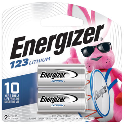 Image of Energizer E2 EL123BP2 3V 2-Pack Lithium Battery