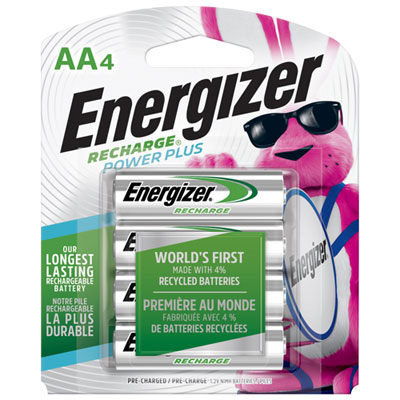 Image of Energizer NH15BP4 4-Pack   AA   NiMH Rechargeable Batteries