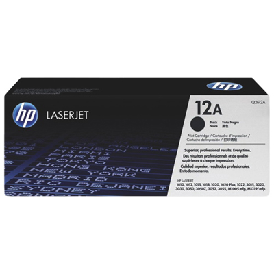 Image of HP LaserJet 12A Black Toner (Q2612A)