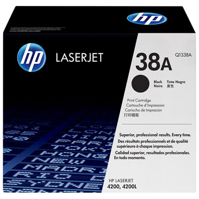 Image of HP LaserJet 38A Black Toner (Q1338A)